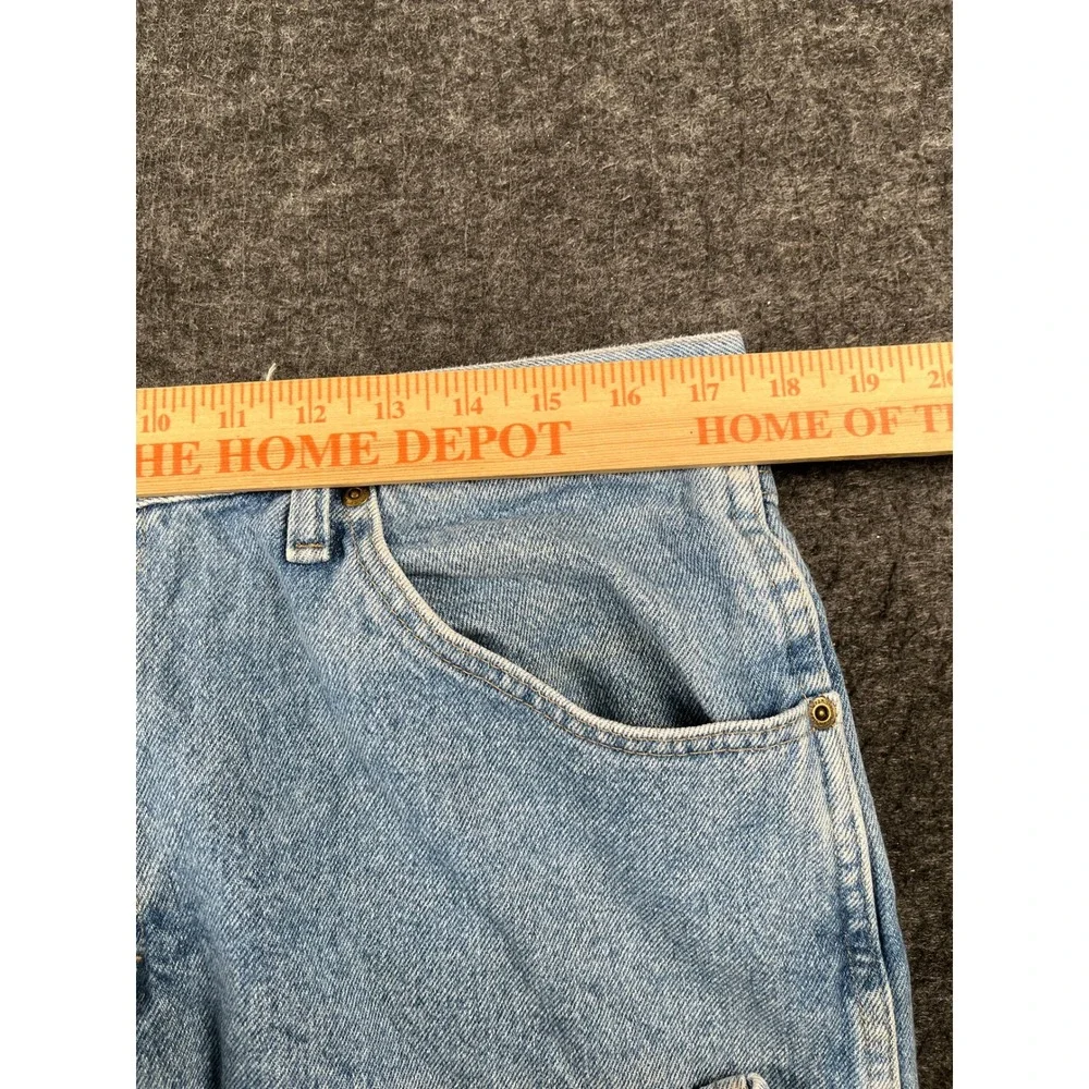 Wrangler Regular Fit Jeans Mens 36x30 Blue Good Light Wash Straight Leg 96501SL